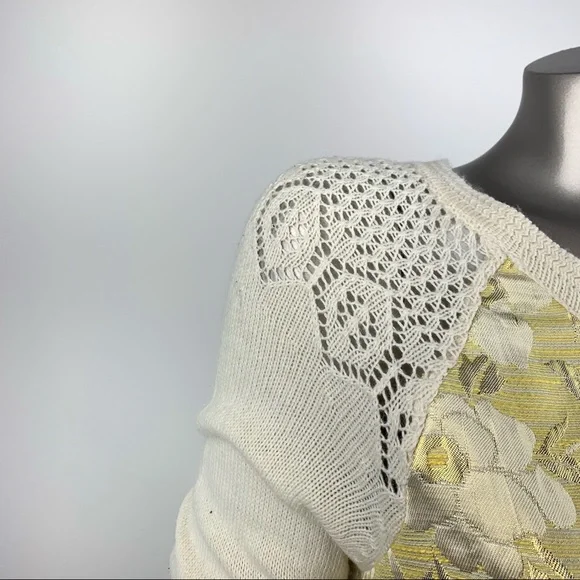 HWR Gold Leaf Pullover Sweater Small - Picture 5 of 8